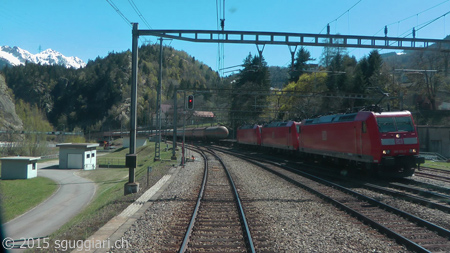 Vista dalla cabina - DB BR 185